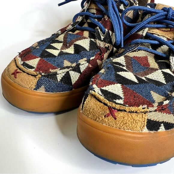 Twisted X Hooey Loper Casual Laced Shoes Western Graphic Canvas Men’s 10.5 - Picture 4 of 13